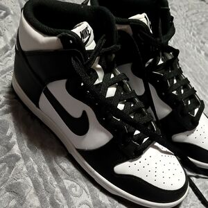 Nike Black and White High Tops